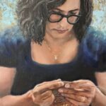 Woman Knitting