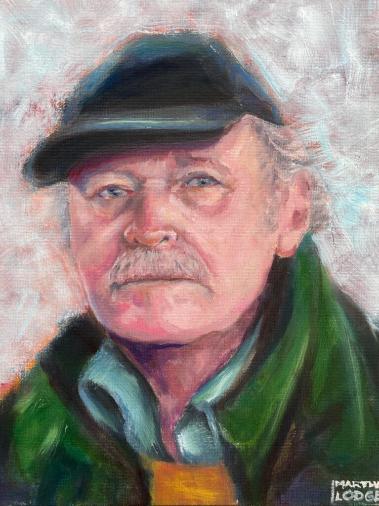 Portrait in oil of Michael.