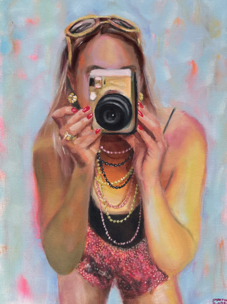Portrait in oil of Serena.